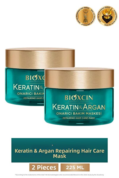 Bioxcin Keratin & Argan Repairing Care Mask 225 ml 2 Pieces