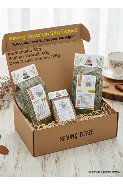 Sevinç Teyze الثلاثي العلاجي - عشبة الهندباء، أوراق الخرشوف، بذور نبات السحلب