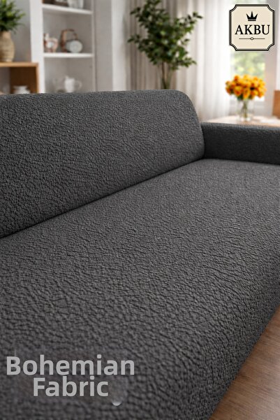 AKBU Bohemian Fabric Sofa Cover for 3 People |   Flexible Elastic Sofa Cover ...