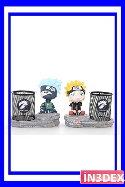 İN3DEX Anime Themed Pen Holder Naruto Patterned Polyester Material