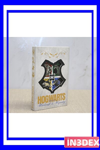 İN3DEX Hogwarts Themed Leather Cover Notebook 17X11 cm