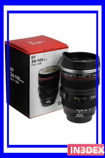 İN3DEX Travel Mug with Photography Lens Design Thermos