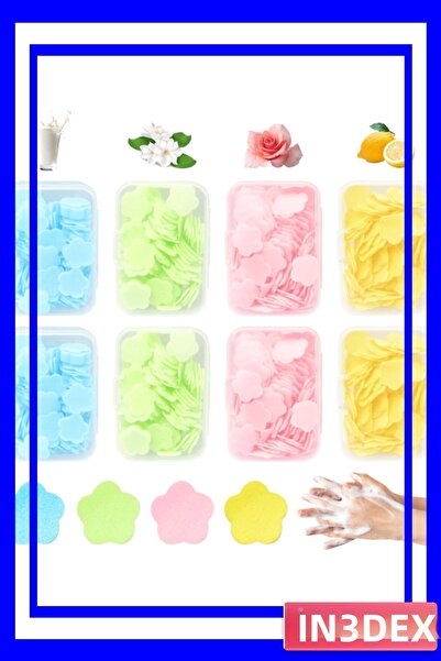İN3DEX Flower-Shaped Non-Melting Soap Slices Practical Cleaning