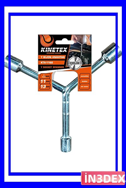 İN3DEX Motorcycle and Bicycle Wheel Nut Wrench 9mm 11mm 13mm Steel