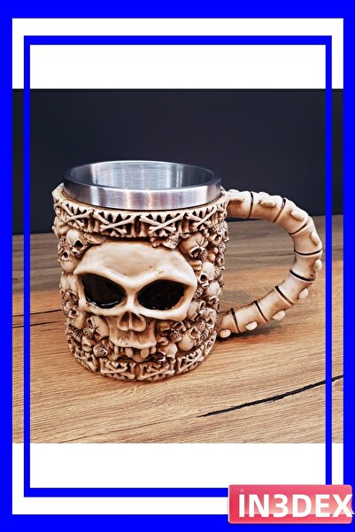 İN3DEX 3D Skeleton Figured Mug with 450ml Capacity