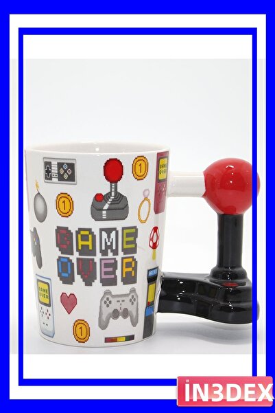 İN3DEX Retro Game Themed Porcelain Mug 350ml Capacity
