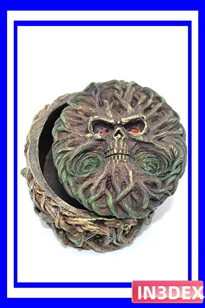 İN3DEX Decorative Tree Figured Storage Box Polyester Material