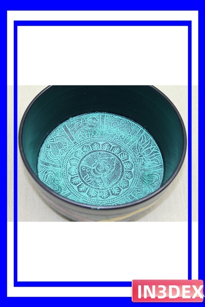 İN3DEX جرس التأمل النحاسي للاسترخاء مع ترددات صوتية عميقة