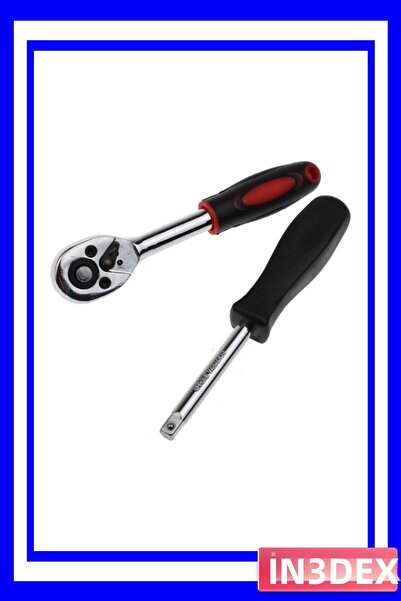 İN3DEX طقم مقابس متعددة الأغراض من 46 قطعة من الفولاذ المقاوم للصدأ