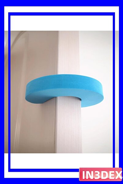 İN3DEX مجموعة سدادات أمان للأبواب من الفوم غير القابل للكسر مكونة من 4 قطع