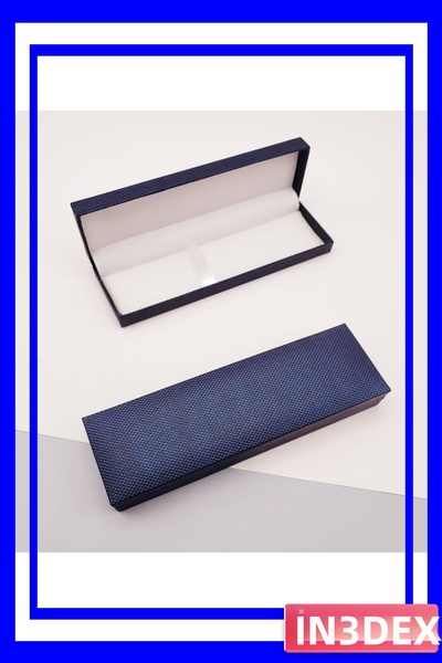 İN3DEX Navy Blue Pencil Case with Sponge Protection and Compartment 16X5Cm