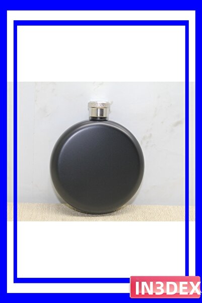 İN3DEX Stainless Steel Round Water Bottle Black Color