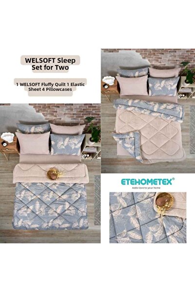 ETE HOMETEX Double Person Welsoft Sleeping Set