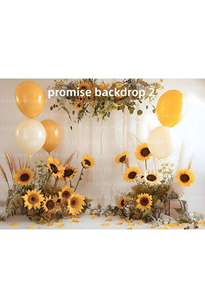 PROMISEBACKDROP2 خلفية قماشية مقاس 200x200 سم مع خياطة إضافية، مناسبة لأعياد ...