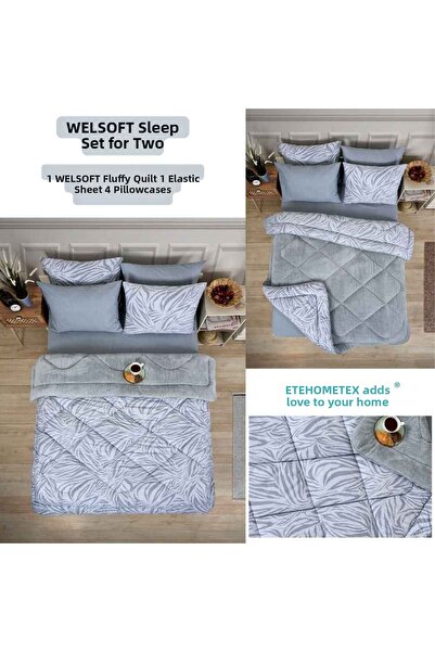 ETE HOMETEX Double Person Welsoft Sleeping Set