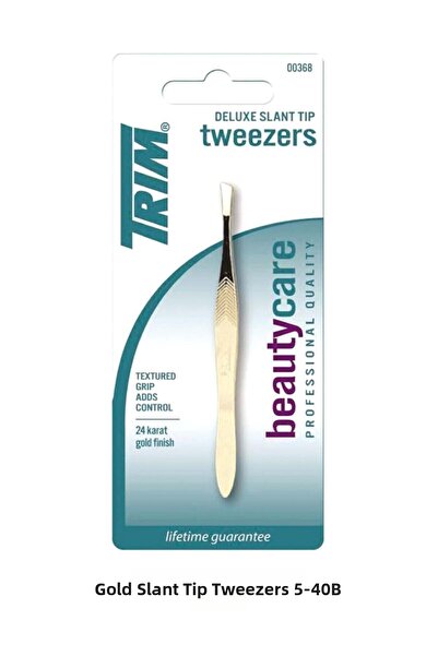 Trim Golden Yellow Slanted Tip Tweezers