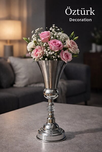 shop Silver Vase Chrome Plated