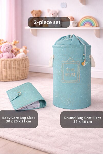 PONÇİK BEBEK Baby Bag Baby Dirty-Organizing-Toy Basket & Baby Care Bag Hospit...