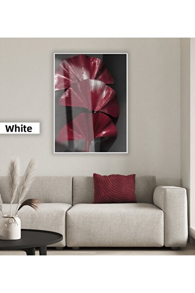 Harika bir ev HARİKABİREV | MODEL ABSTRACT CU FRUNZE ÎN CULORI BORDO-GRI | TA...