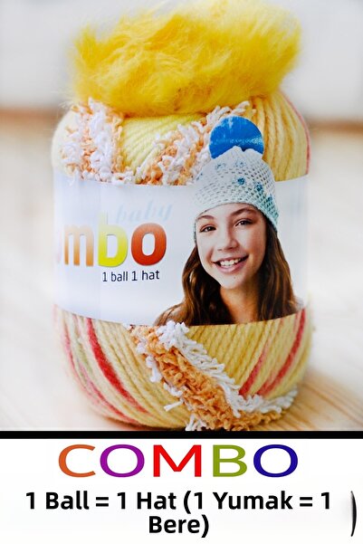 Diva İplik Combo 42 - (Outlet) - Export Surplus Pom-Pom Gift Beanie Cap (1 Ba...