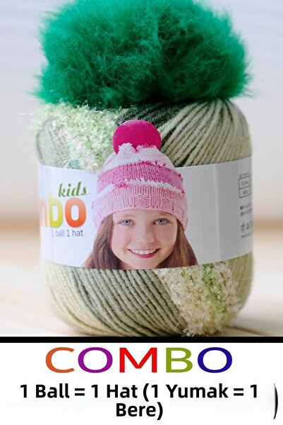 Diva İplik كومبو 03 - (OUTLET) - قبعة صوفية مع هدية (1 كرة = 1 قبعة) (1 كرة -...