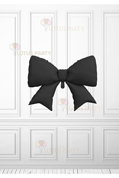 LOTUS PARTY بالون فويل على شكل شريط باللون الأسود - بالون فويل على شكل شريط ب...