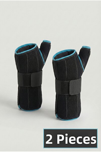 POLİMED جبيرة معصم فولاذية، طقم من قطعتين، مع دعم للإبهام، دعم فولاذي للإبهام...