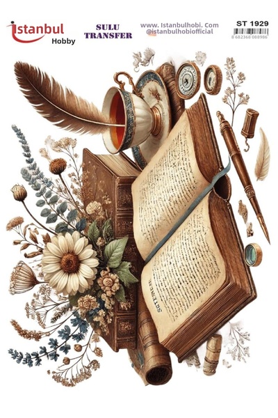 İstanbul Hobi Water Transfer Paper 25X35Cm St-1929