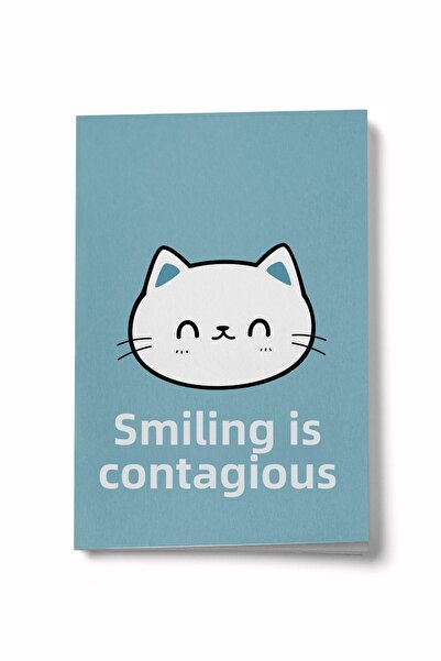 Bi Dünya Haber Smile Is Contagious A6 Lined Mini Notebook Notepad