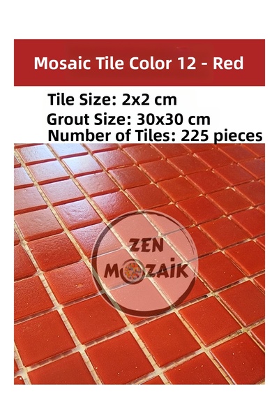 Zen Mozaik Glass Mosaic Tile with Mesh for Your Artistic Mosaic Works - Mosai...