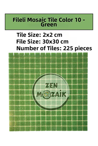 Zen Mozaik Glass Mosaic Tile with Mesh for Your Artistic Mosaic Works - Mosai...