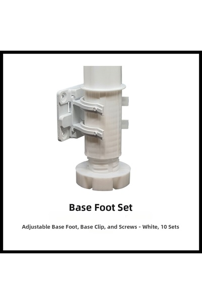 Adilon SET PICIOARE PENTRU SERTĂ, 10 cm, Alb, 10 Seturi