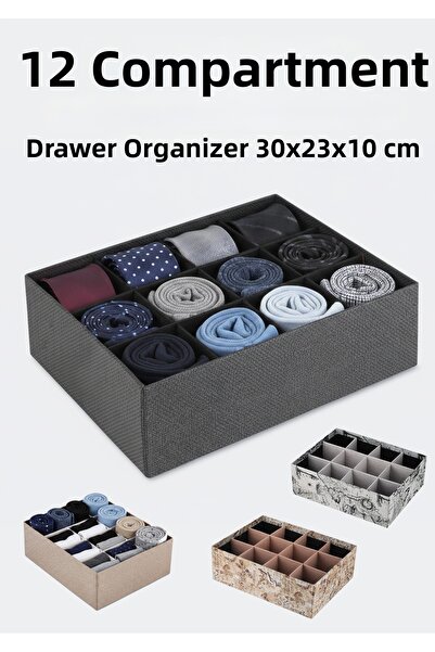 Nwood 2-Compartment Children's Room Wardrobe Drawer Laundry Sock Organizer, H...