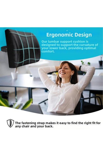 pierrebella Orthopedic Office Chair Auto Vehicle Seat Lumbar Support Pillow Back Cushion