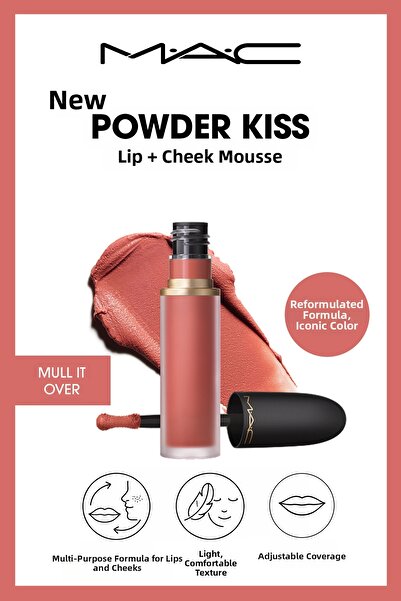 M.A.C Mull It over Powder Matte Lipstick That Provides a Natural and Soft Col...