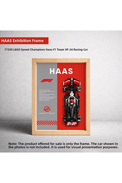 HOMEPACK Haas F1 Lego Exhibition Frame, Exhibition Chart, Speed Champions Vf-...