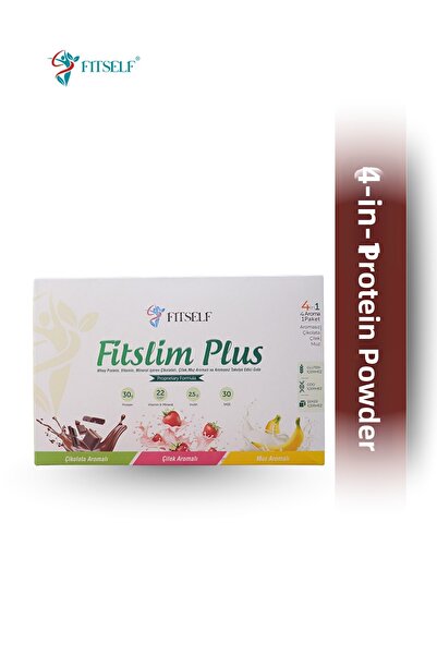 Fitself مسحوق البروتين، بروتين مصل الحليب، الشوكولاتة، الفراولة، بنكهة الموز