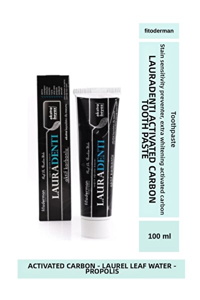 Fitoderman معجون أسنان Lauradenti لمنع البقع والحساسية، تبييض إضافي بالكربون ...