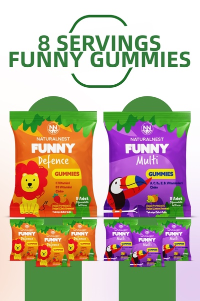 Naturalnest مجموعة حلوى الجيلاتين المرحة متعددة الفوائد ومضادة للبكتيريا - 4 ...