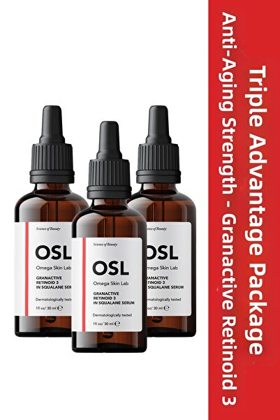 OSL Omega Skin Lab Osl Granactive Retinoid 3% in Squalene Serum Set of 3 30ml