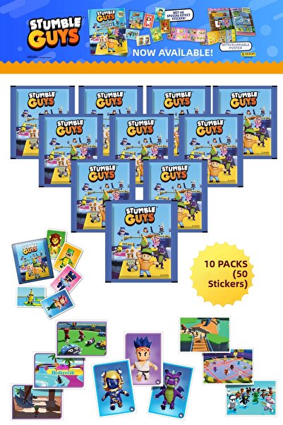 hediyecik مجموعة ملصقات بانيني ستامبل جايز الأصلية، 10 حزم (50 ملصق)