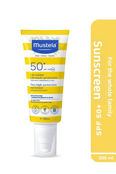 Mustela واقي شمسي مستدام بمعامل حماية SPF 50 - 200 مل