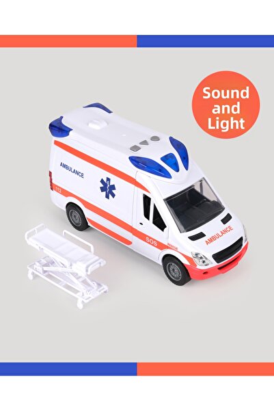 LETS BE CHILD سيارة إسعاف بالصوت والضوء