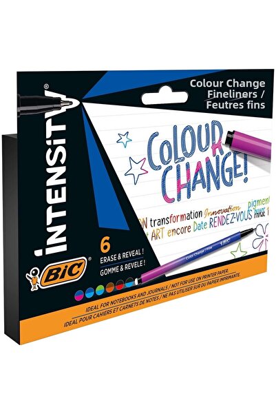 Bic Intensity Color Changing Felt Tip Pen 6 Colors 1012091