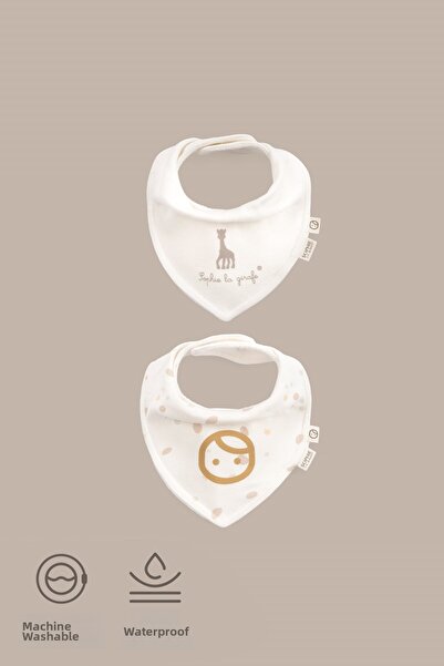 Little Gusto Sophie La Girafe 2-Piece Liquid-Proof Scarf Apron Set Standard