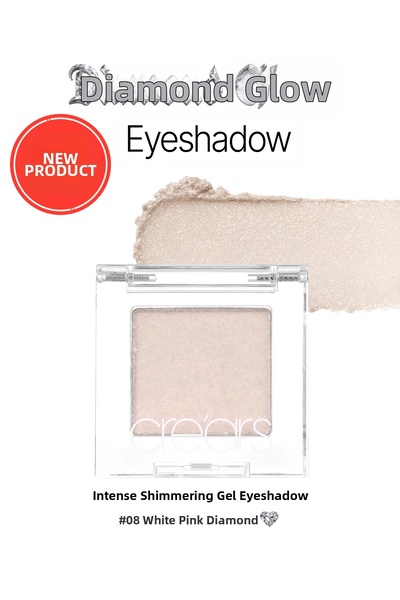 Cre'ars Intense Shimmer Gel Single Eyeshadow Diamond Glow Eyeshadow 08 White ...