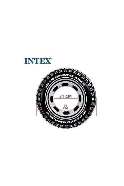 Intex 91 cm Wide Black Radial Bagel