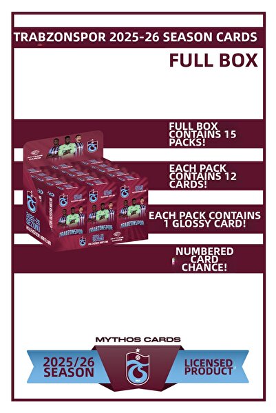 Trabzonspor بطاقات موسم 2025-26 - صندوق كامل