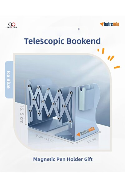 KATREMİA Imextra-Adjustable Metal Book Holder Book Support Stand with Magneti...