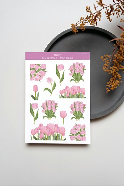 Papeit Pink Tulips Sticker Sheet